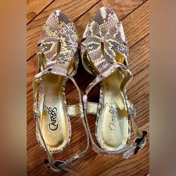 Carlos Santana!😎Platform Cavort snakeskin heels/size-7.5 - Picture 14 of 14